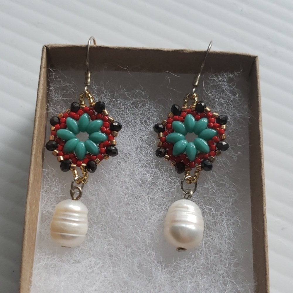 New earrings One of a kind handmade jewelry - Picture 2 of 5